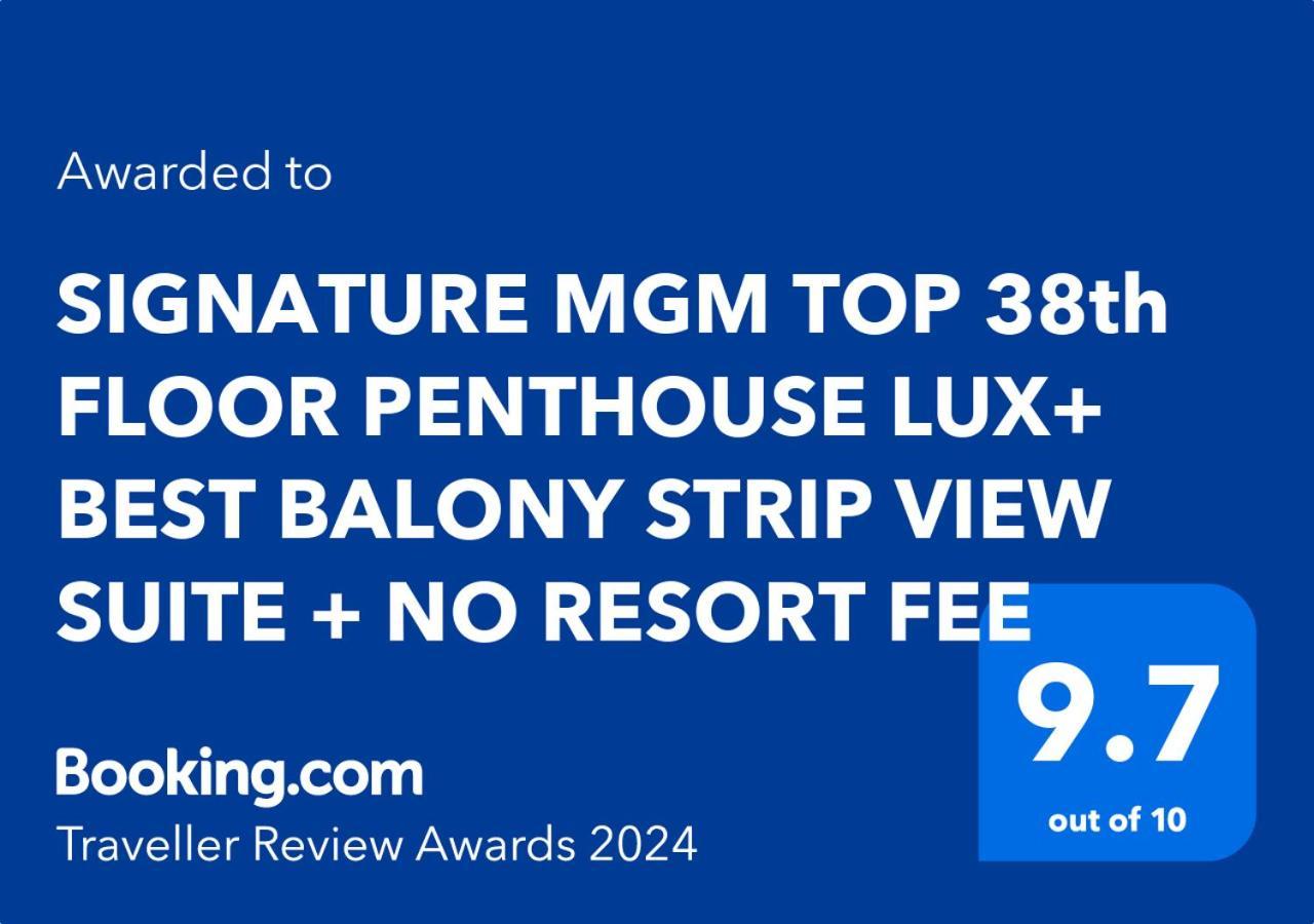 Signature Mgm Top 38Th Floor Penthouse Lux+ Best Balony Strip View Suite + No Resort Fee لاس فيغاس المظهر الخارجي الصورة